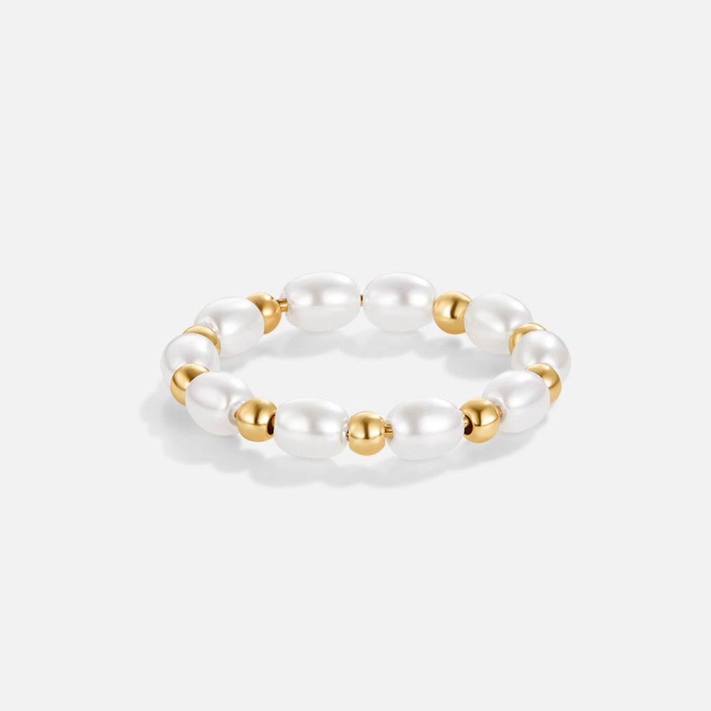 Kai Mini Parel Ring 18K Goud Verguld