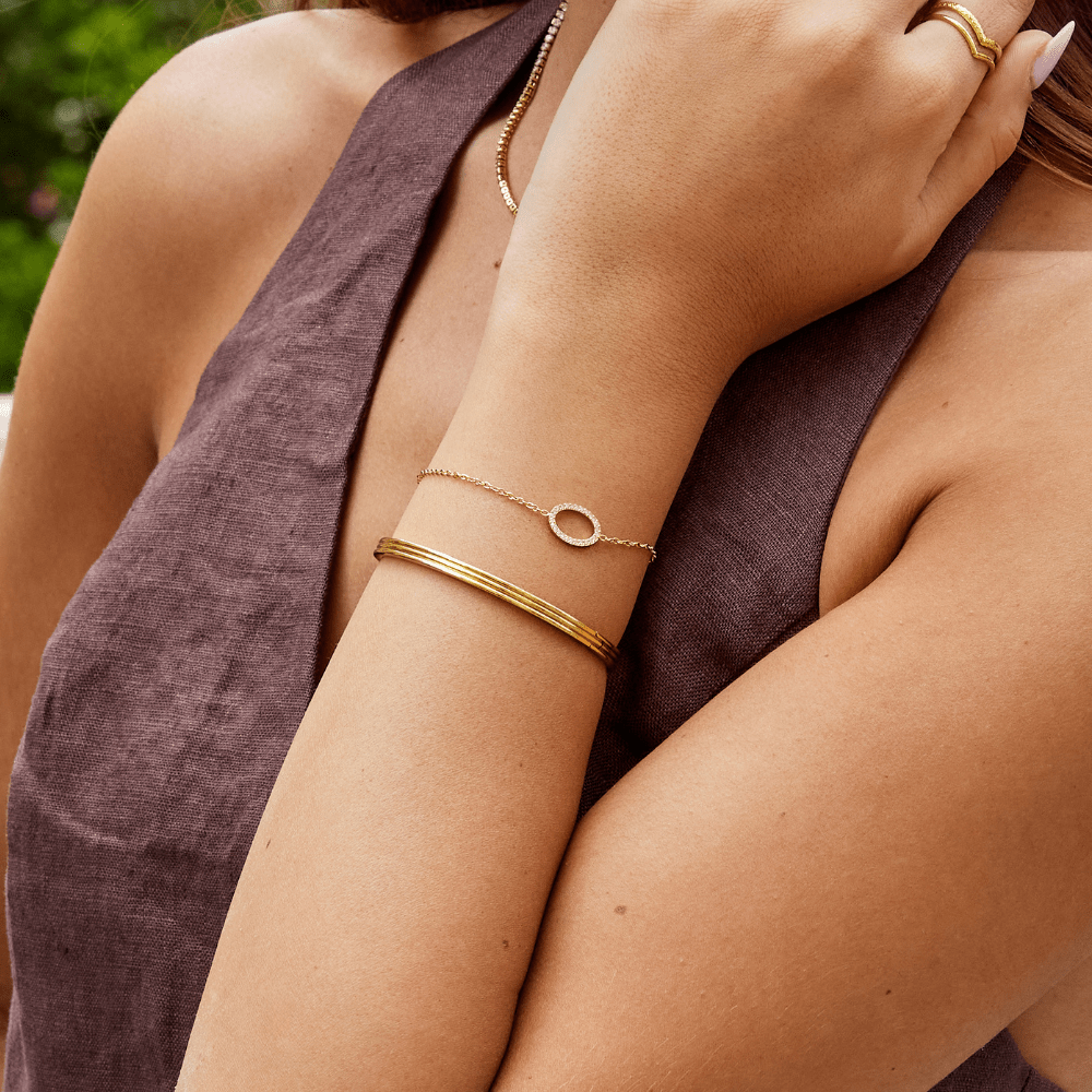 Kaia Ronde Kristallen Armband