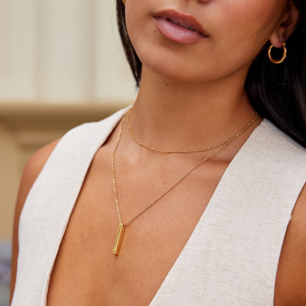 Lala Gouden Bar Ketting