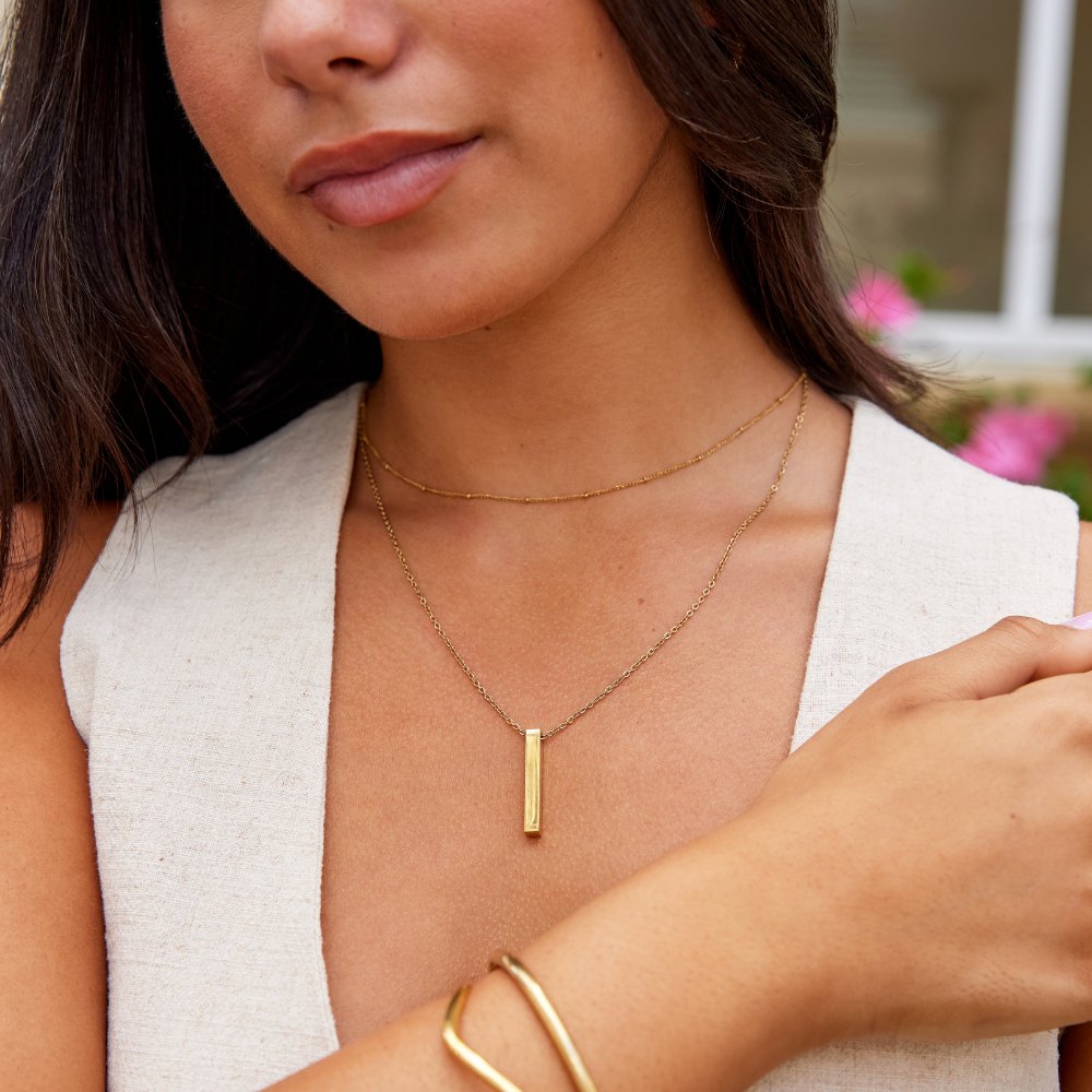 Lala Gouden Bar Ketting