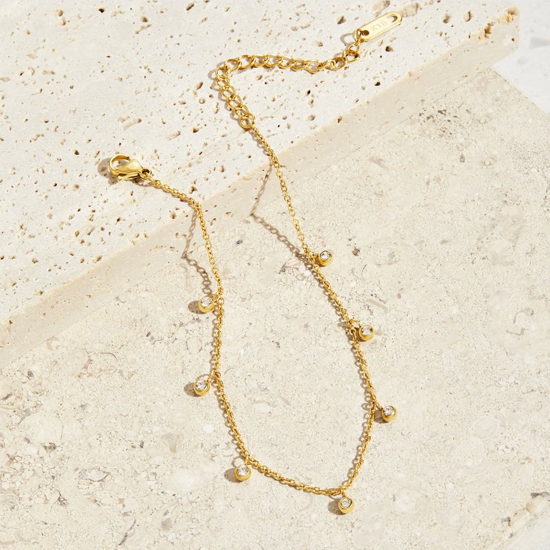 Lana Kristallen Droplet Enkelband