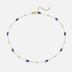 Gouden Lapis Lazuli Bead Ketting