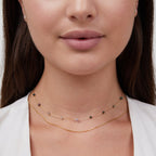 Gelaagde Alana Gouden & Stone Ketting