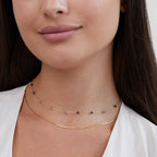 Gelaagde Alana Gouden & Stone Ketting
