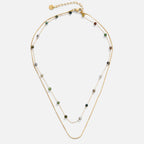 Gelaagde Alana Gouden & Stone Ketting