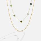 Gelaagde Alana Gouden & Stone Ketting