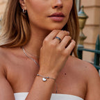 Gelaagde Black Sahara Zilveren Ring