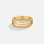 Gelaagde Elowyn Kristallen Ring