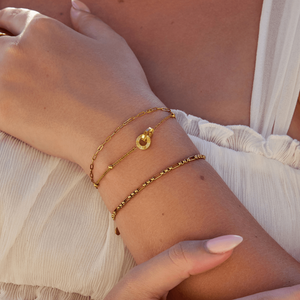 Gelaagde Eternity Loop Armband