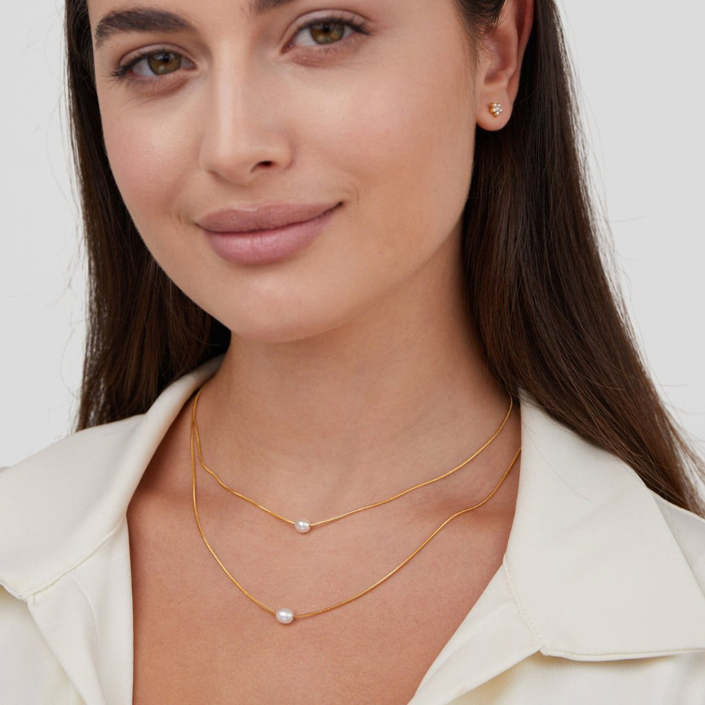 Gelaagde Zoetwater Parel Ketting