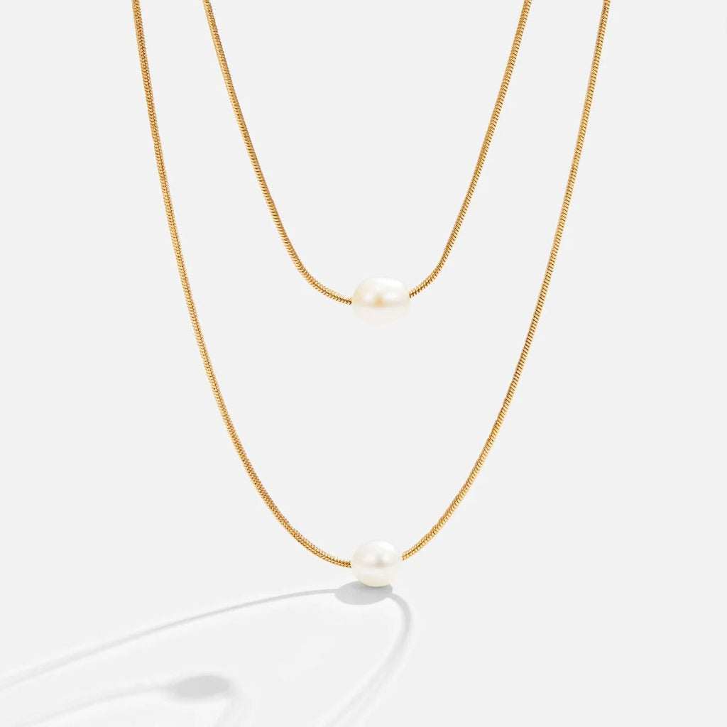 Gelaagde Zoetwater Parel Ketting