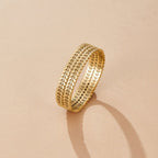 Gelaagde Gouden Leaf Armband