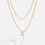 Gelaagde Gouden Ster & Parel Ketting