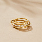 Gelaagde Kaili Gouden Ring