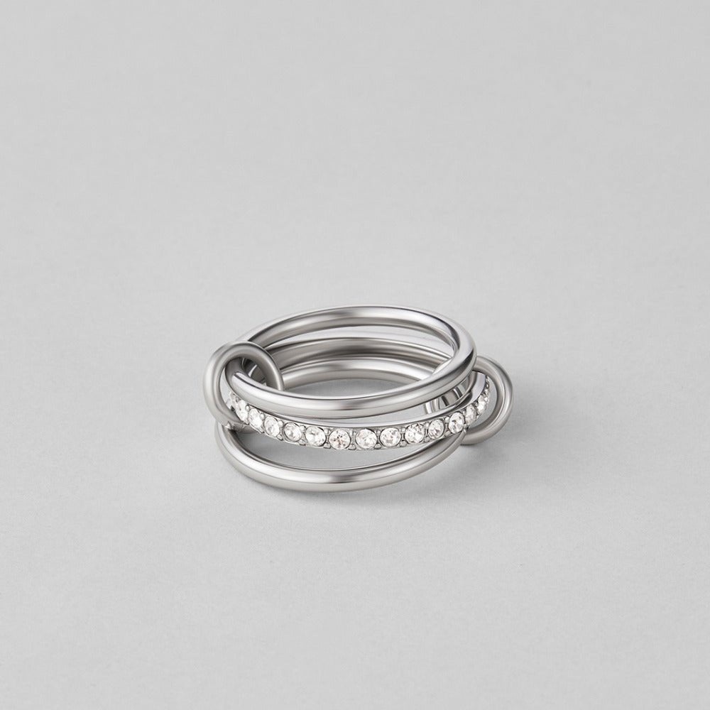 Gelaagde Kaili Zilveren Ring