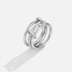 Gelaagde Kaili Zilveren Ring