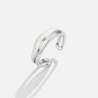 Gelaagde Sahara Zilveren Ring