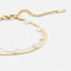 Gelaagde Snake Ketting Gouden Enkelband
