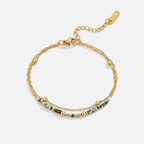 Gelaagde Stone Beads Armband