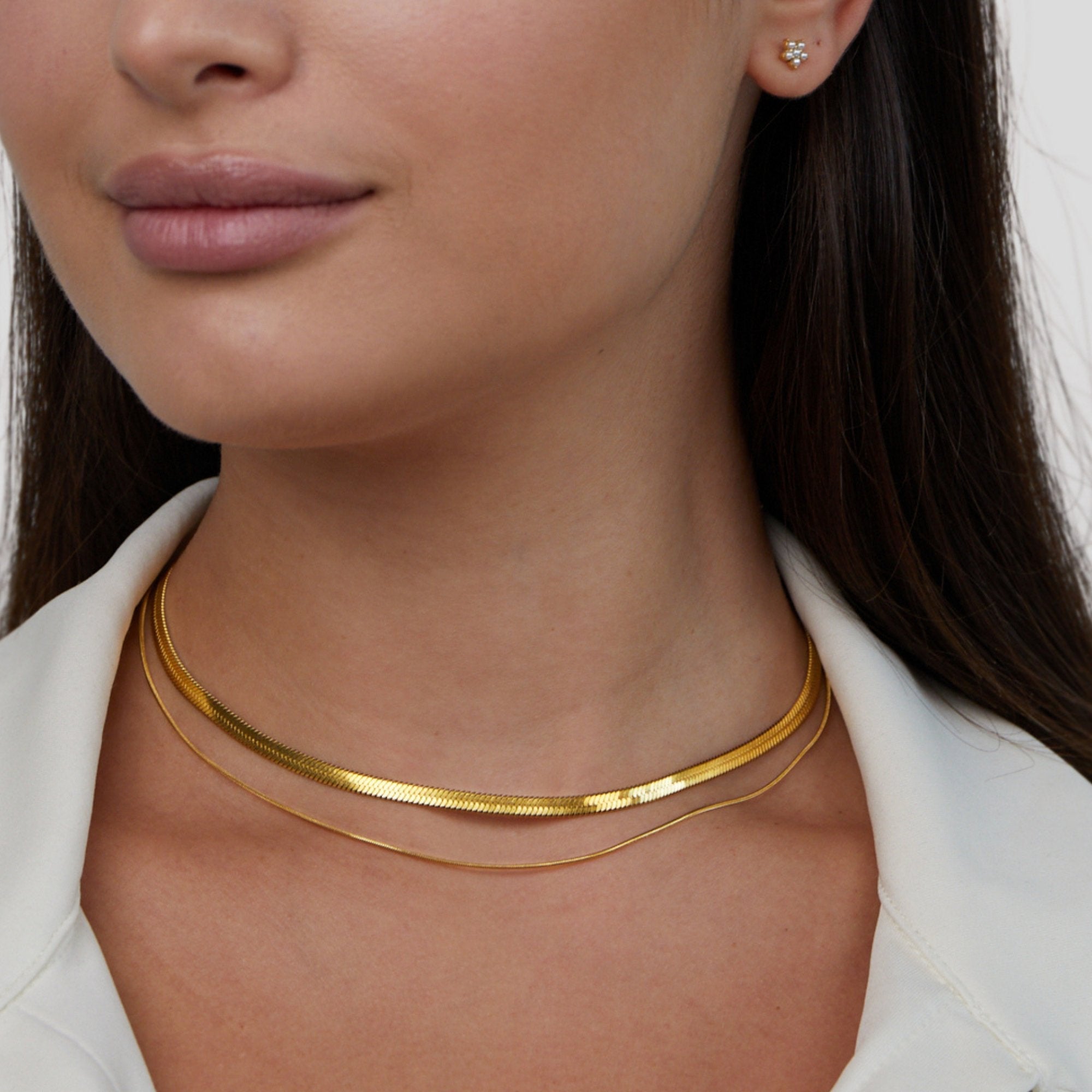 Layla 18K Gouden Gelaagde Ketting
