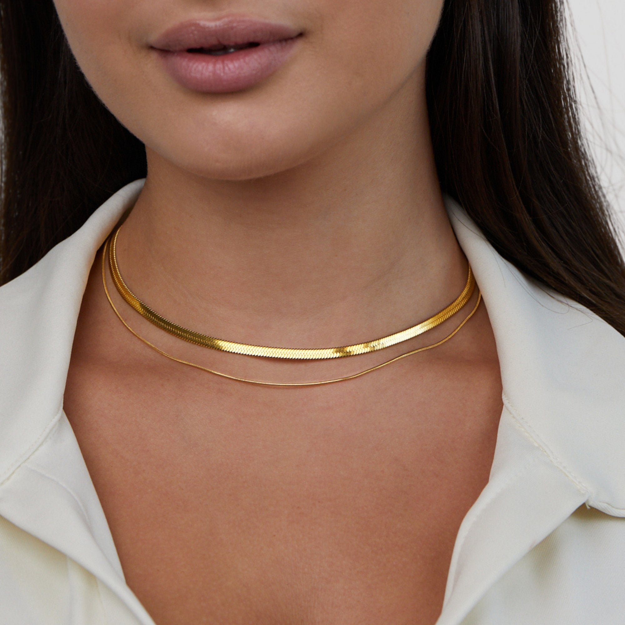 Layla 18K Gouden Gelaagde Ketting