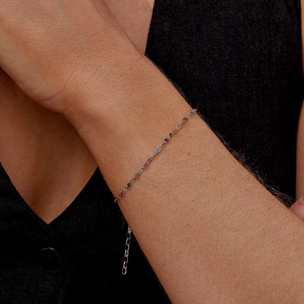 Leila Zilveren Ketting Armband
