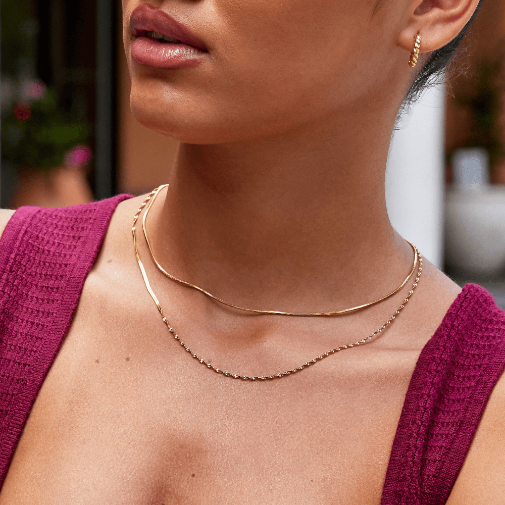 Leona Gelaagde Gouden Ketting