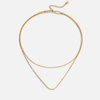 Leona Gelaagde Gouden Ketting