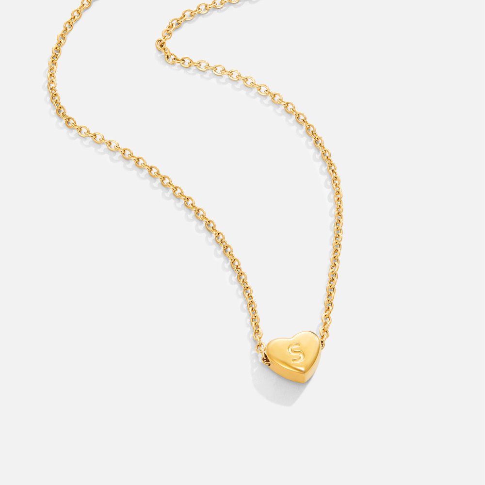 Gouden Letter Hart Ketting