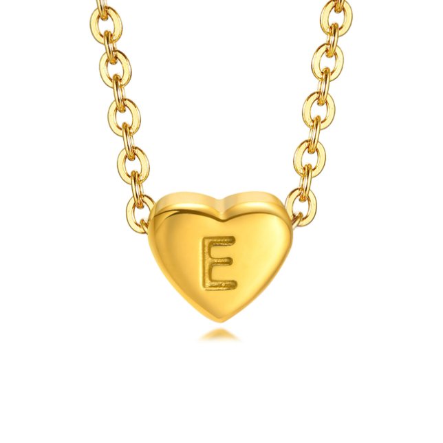 Gouden Letter Hart Ketting