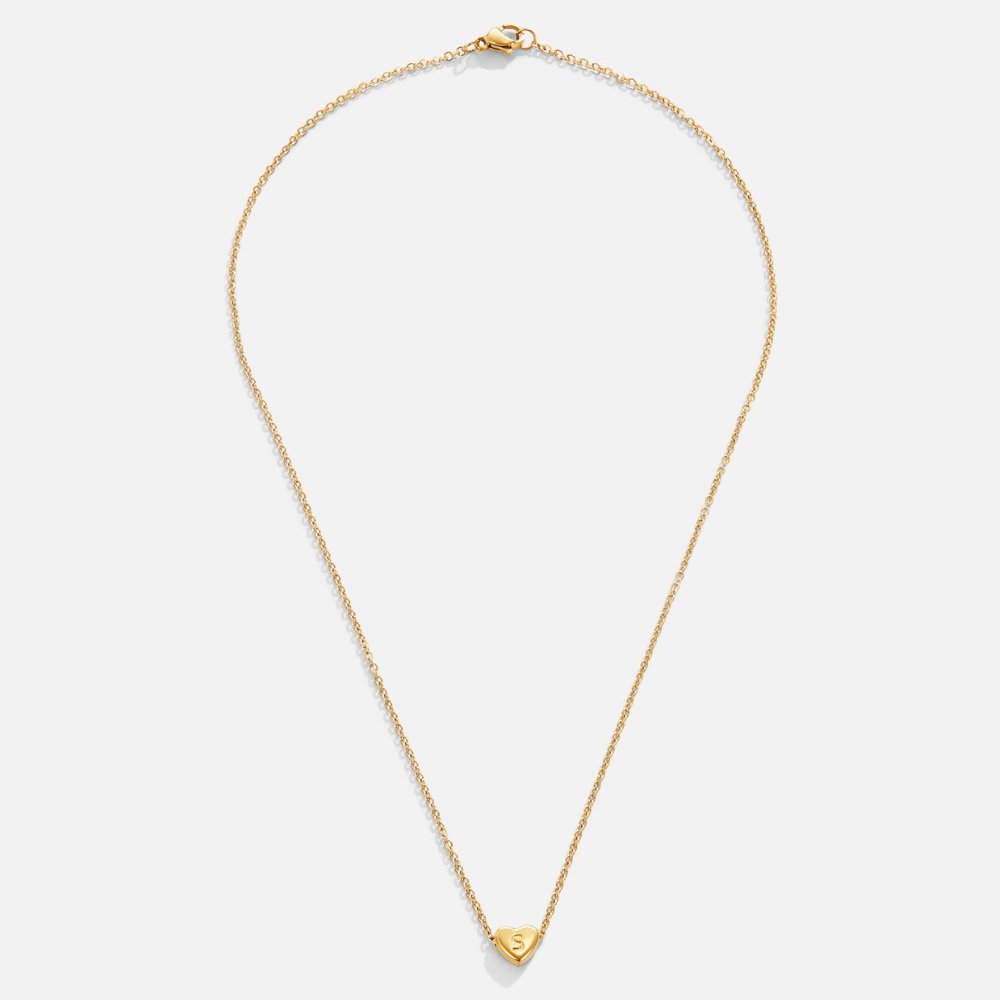 Gouden Letter Hart Ketting