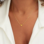 Gouden Letter Hart Ketting