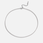 Cordelia Zilveren Kristallen Ketting