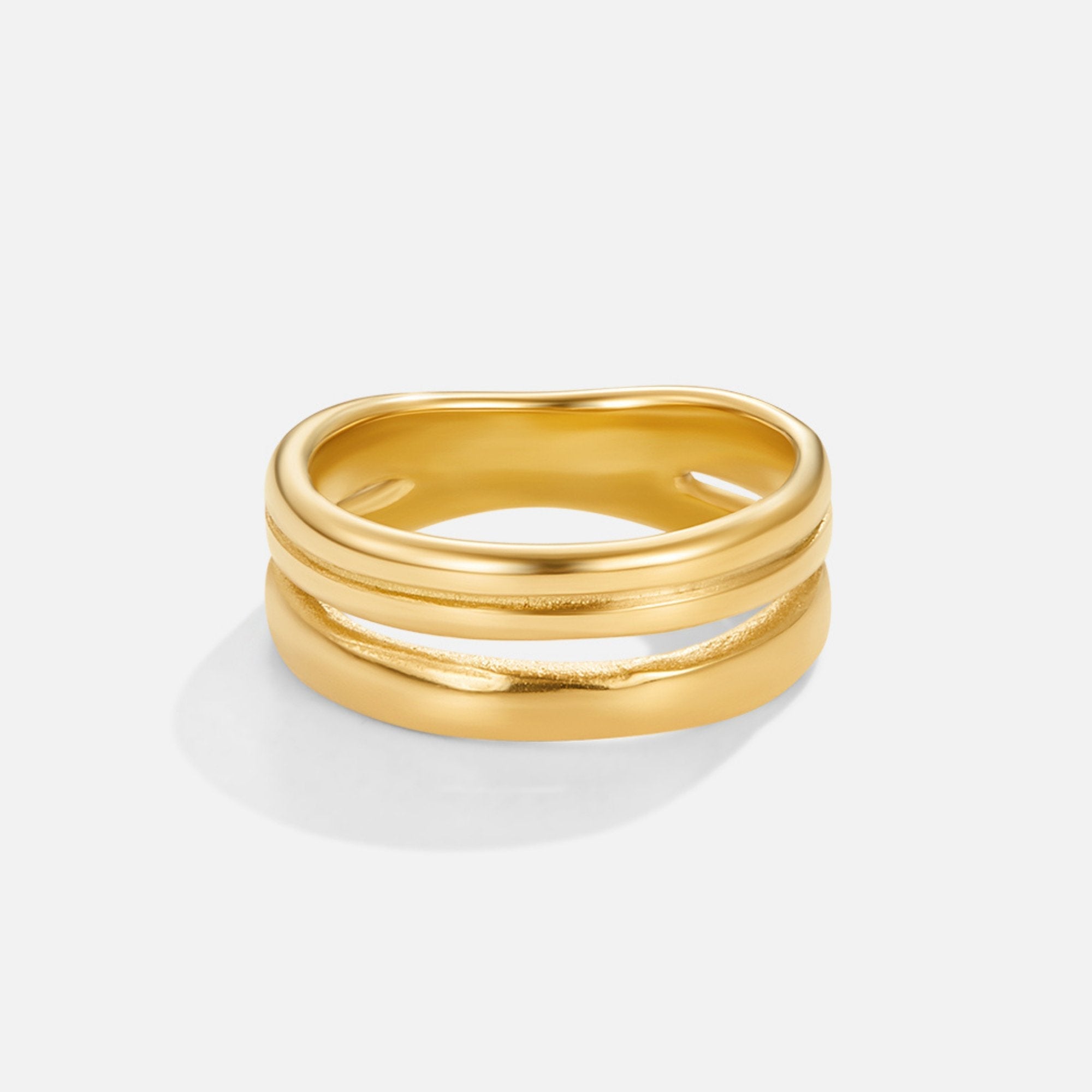 Lia Gelaagde Gouden Ring