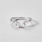 Lily Kristallen Zilveren Vine Ring