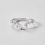 Lily Kristallen Zilveren Vine Ring