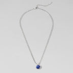 Liza Lapis Lazuli Zilveren Ketting
