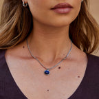 Liza Lapis Lazuli Zilveren Ketting