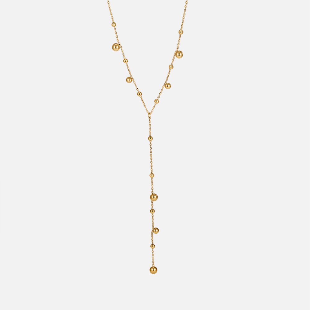 Lovi Gouden Beads Tassel Ketting