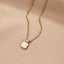 Lucia Witte Schelp Hanger Ketting