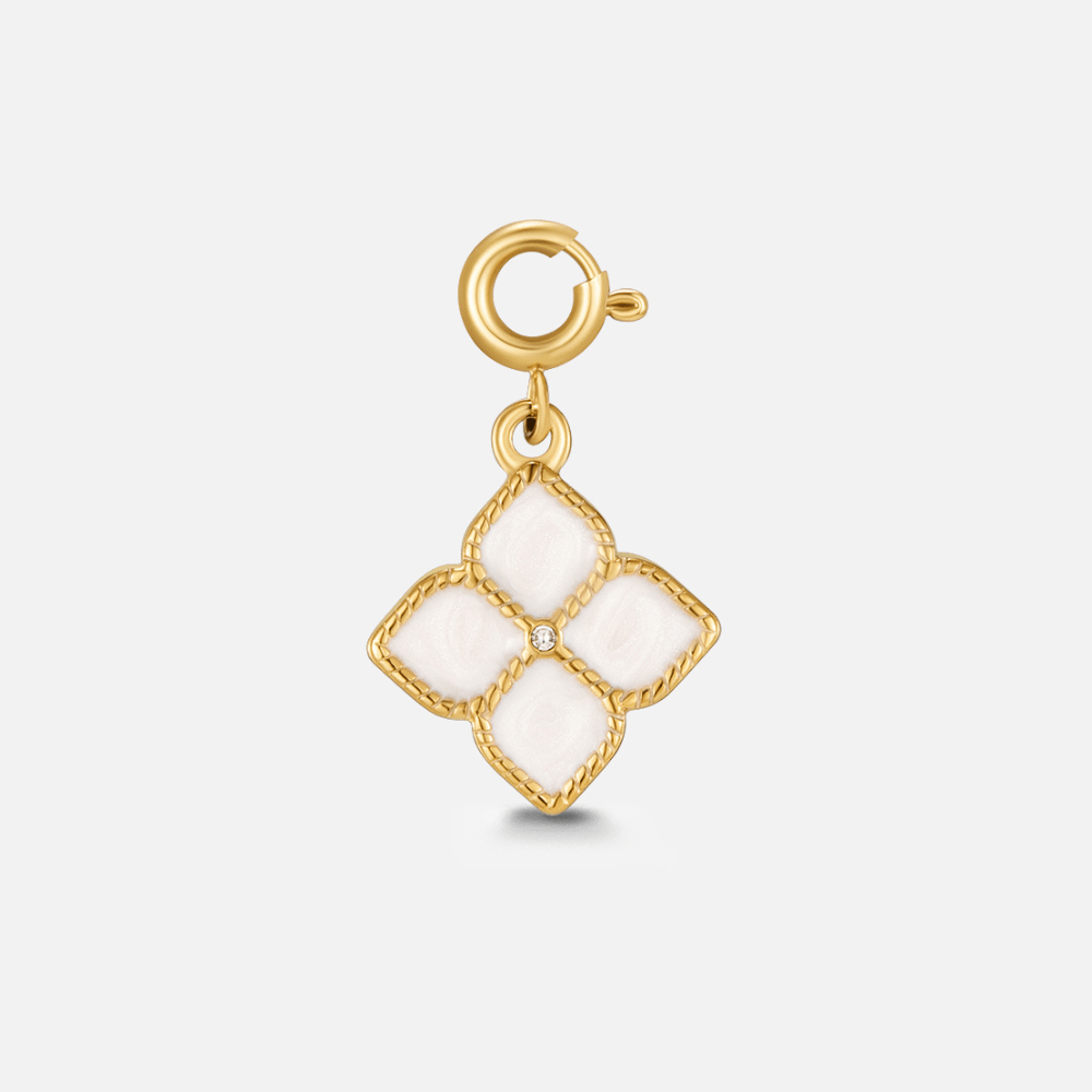 Lucky Kristallen Clover Leaf Charm