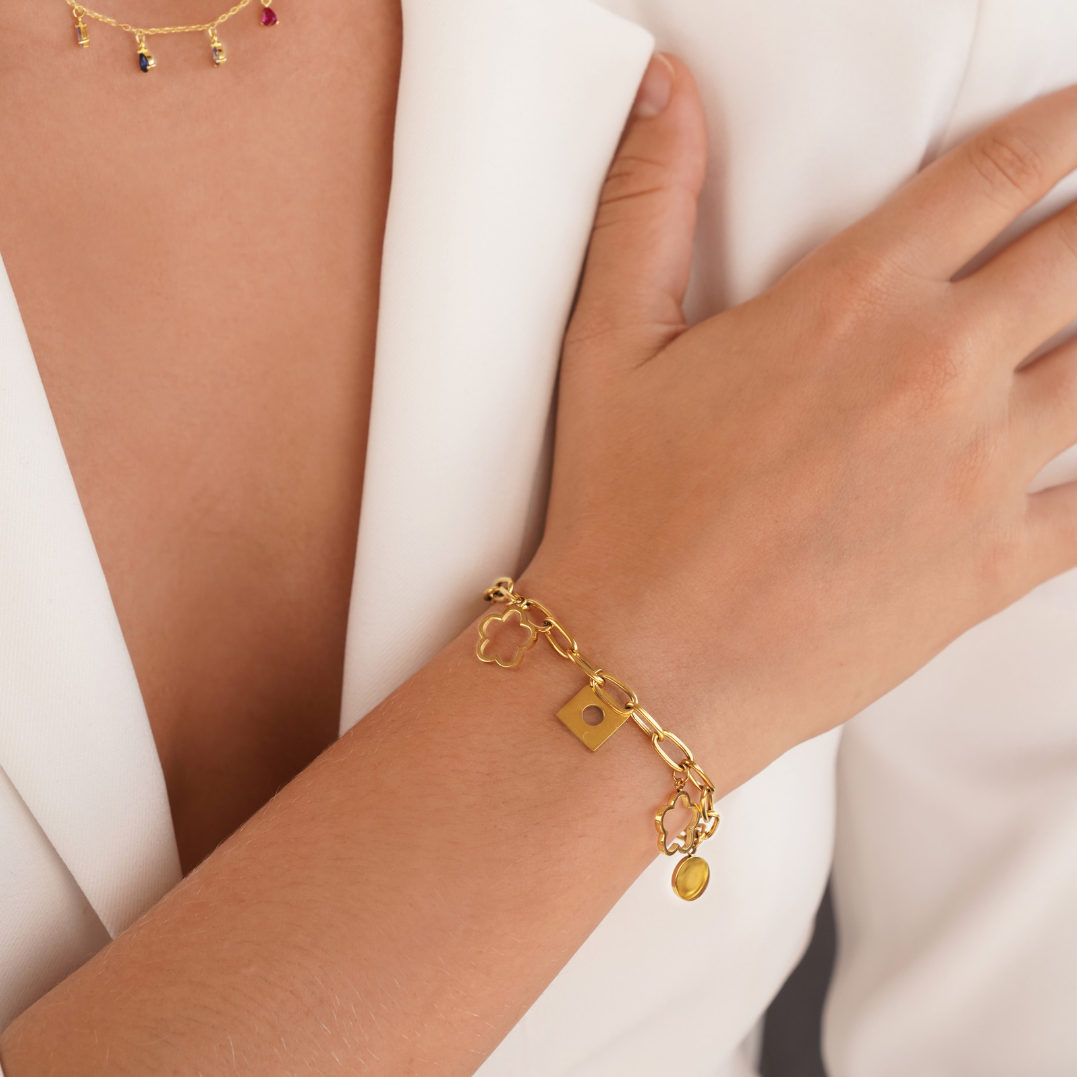 Lucky Daisy Charm Armband Secundaire afbeelding