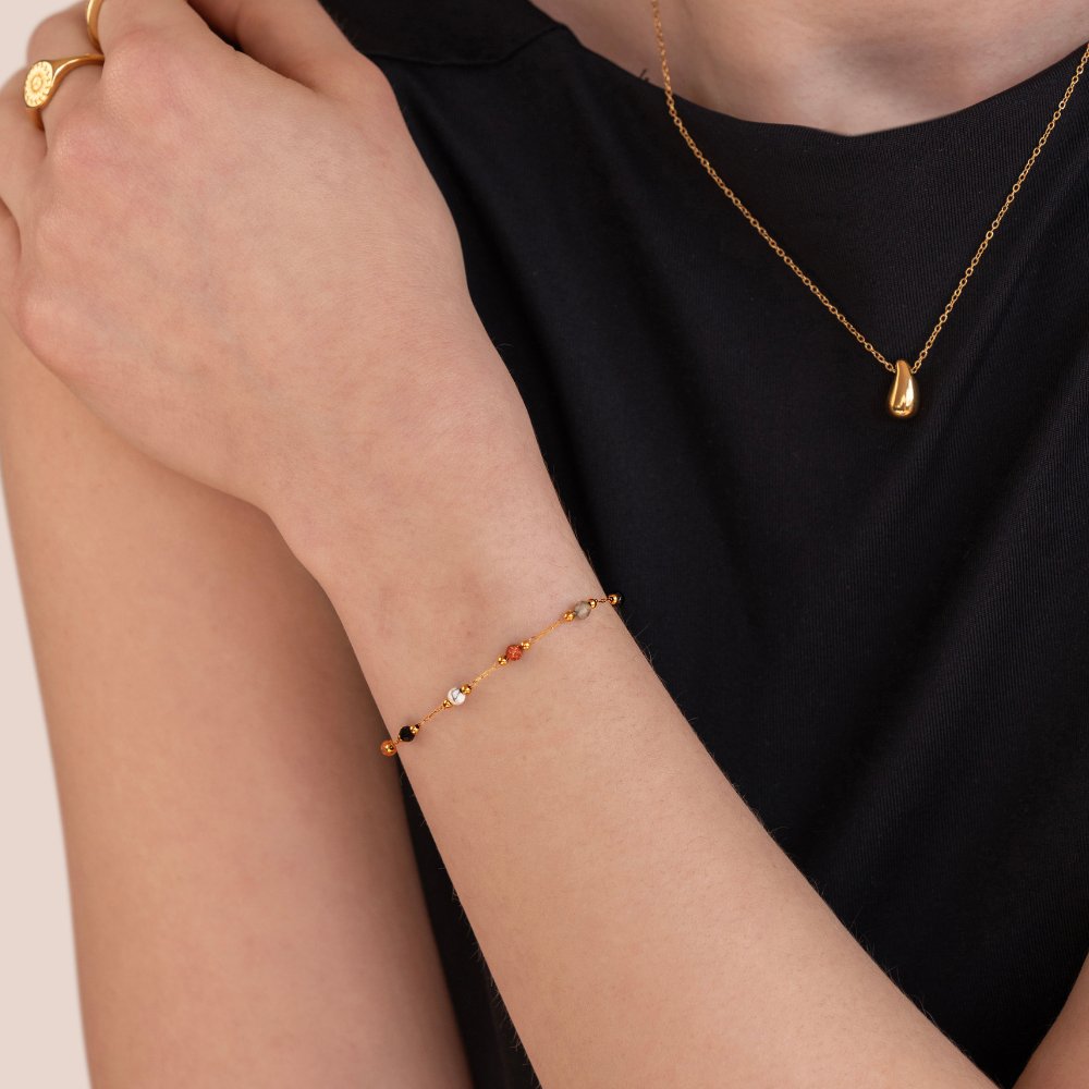 Lulu Beaded Stone Armband Secundaire afbeelding