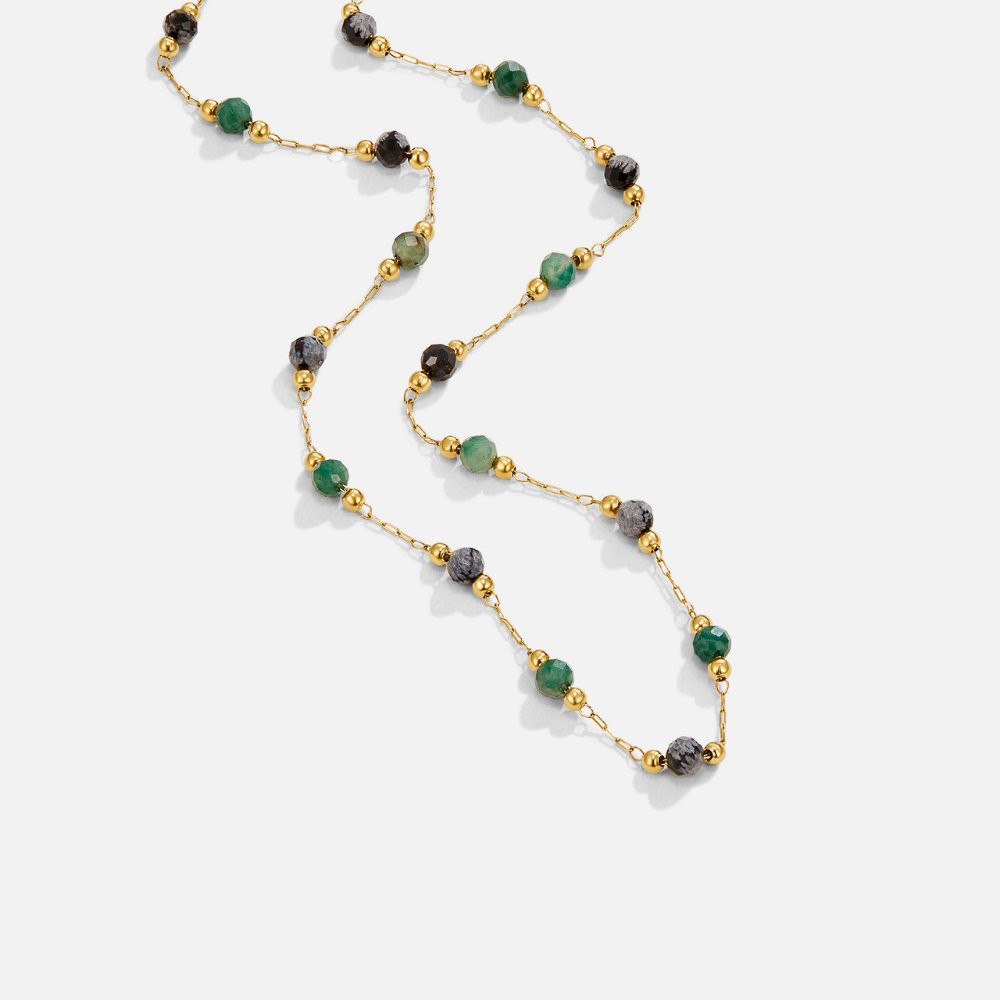 Lulu Forest Beaded Stone Ketting