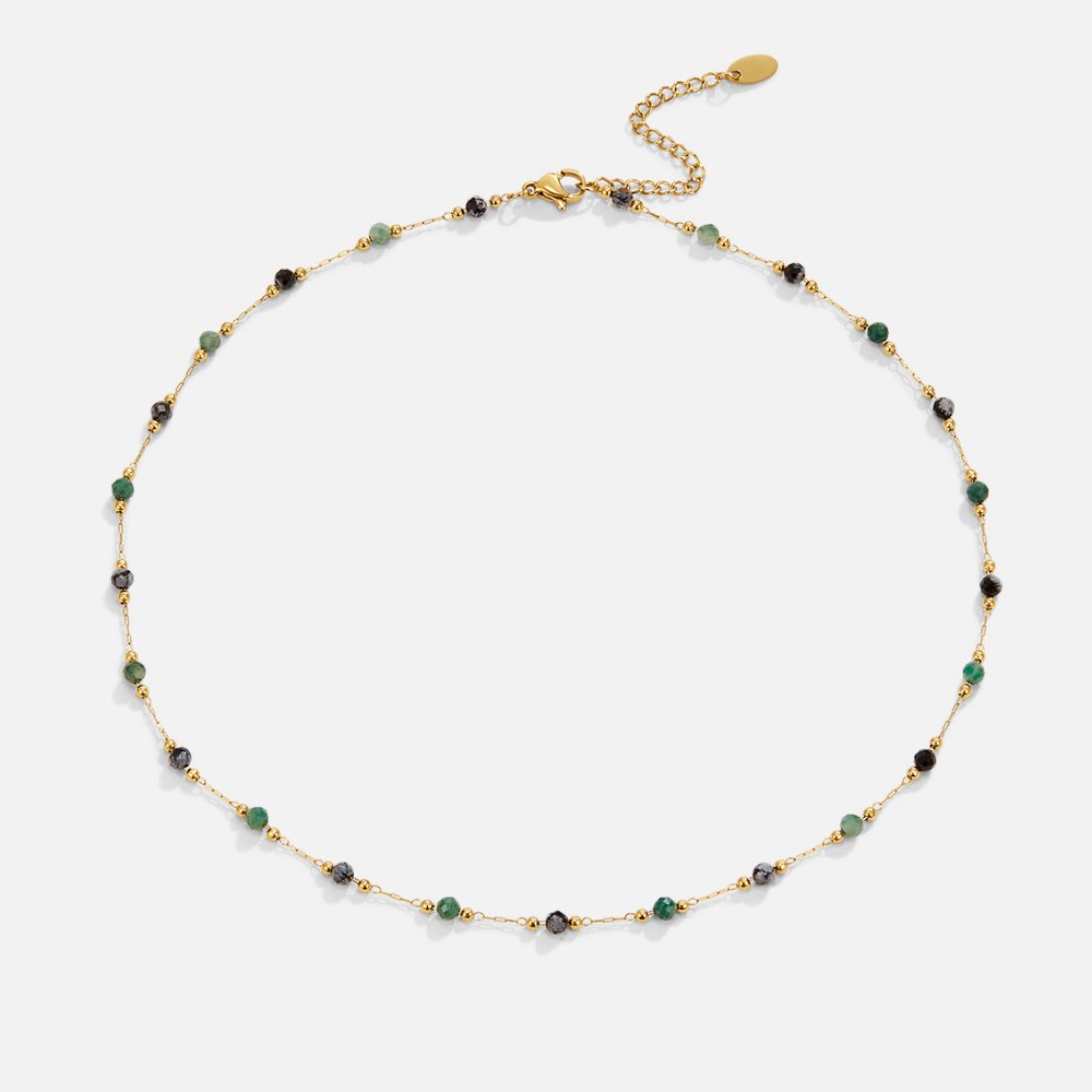Lulu Forest Beaded Stone Ketting