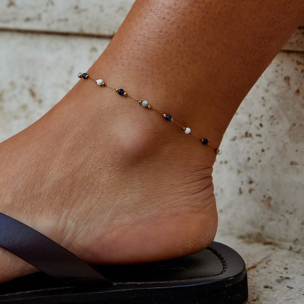 Lulu Natural Stone Enkelband