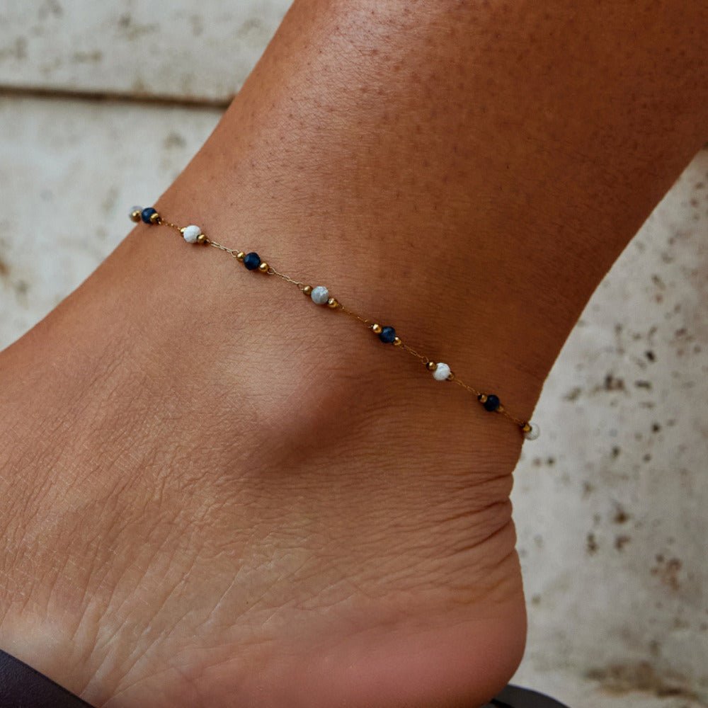 Lulu Natural Stone Enkelband