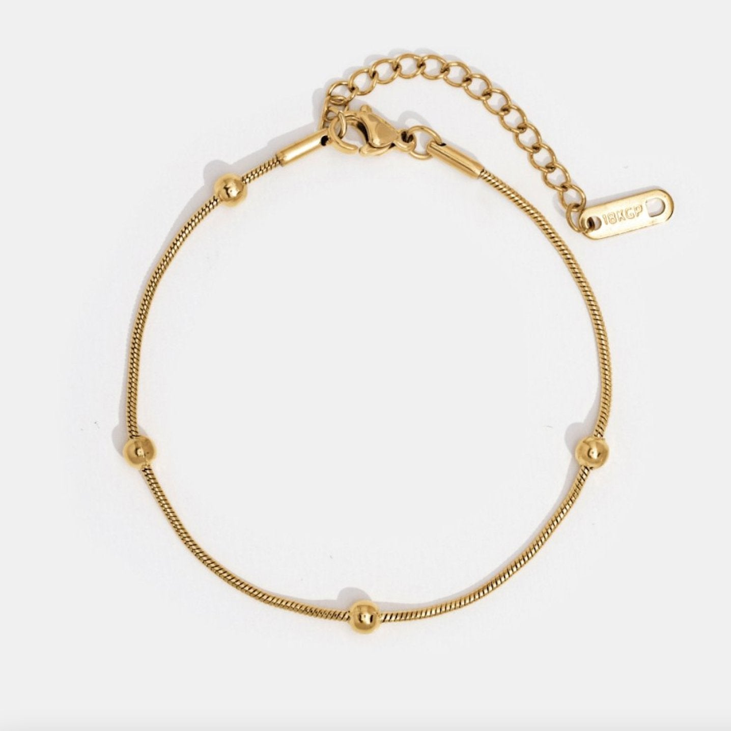 Luna Gouden Bead Armband