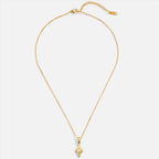 Luna Witte Opaal Gouden Ketting