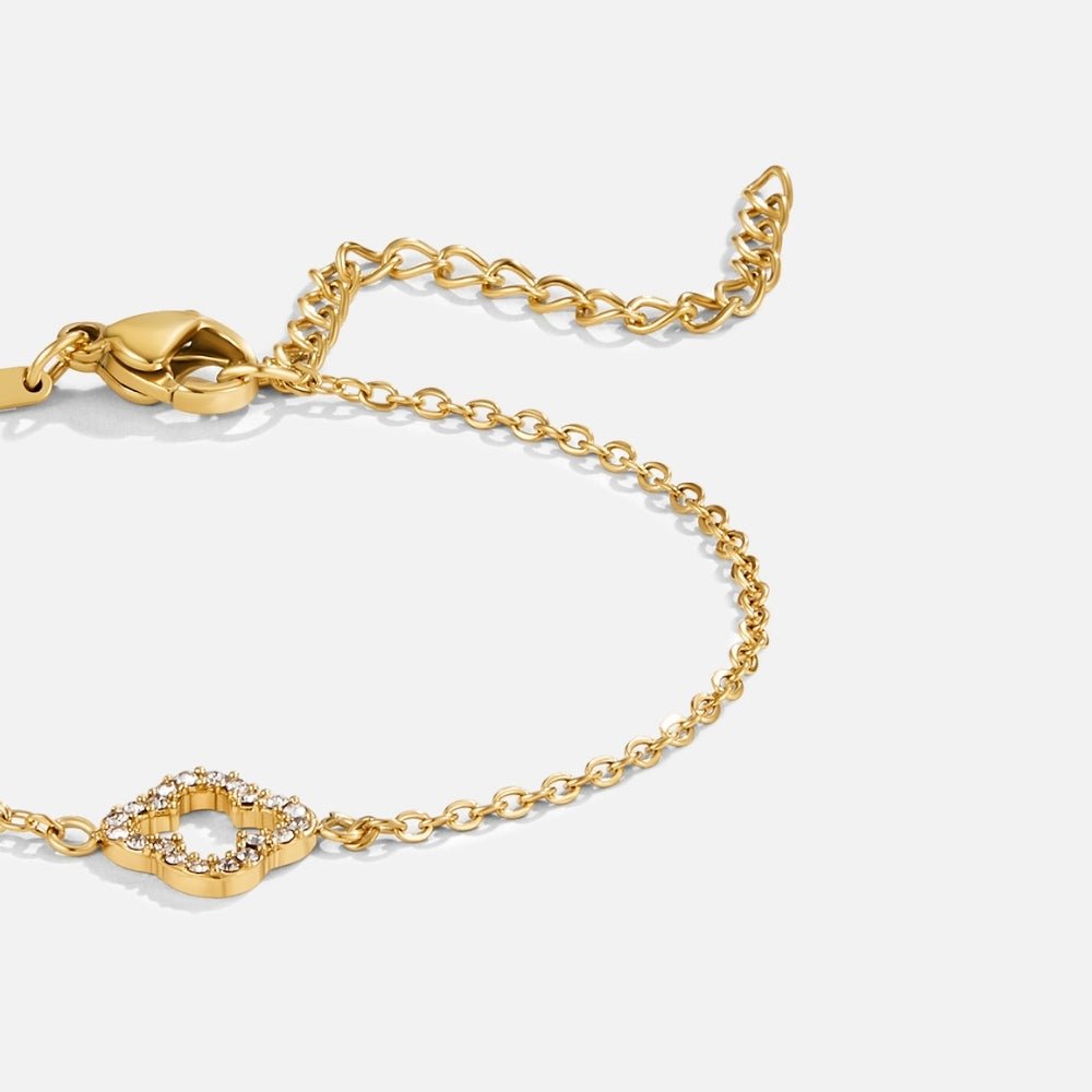 Luxe Kristallen Clover Armband